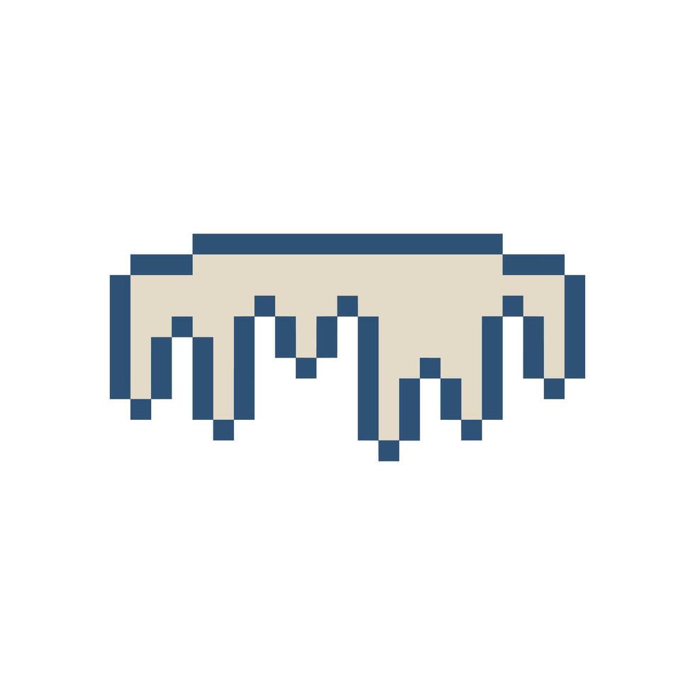 ice cold retro pixel art vector