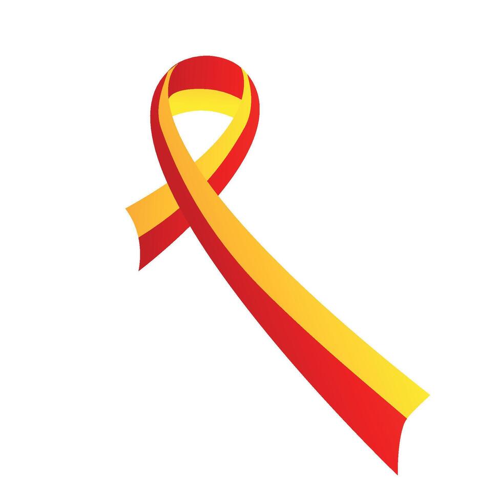 world hepatitis day yellow ribbon vector