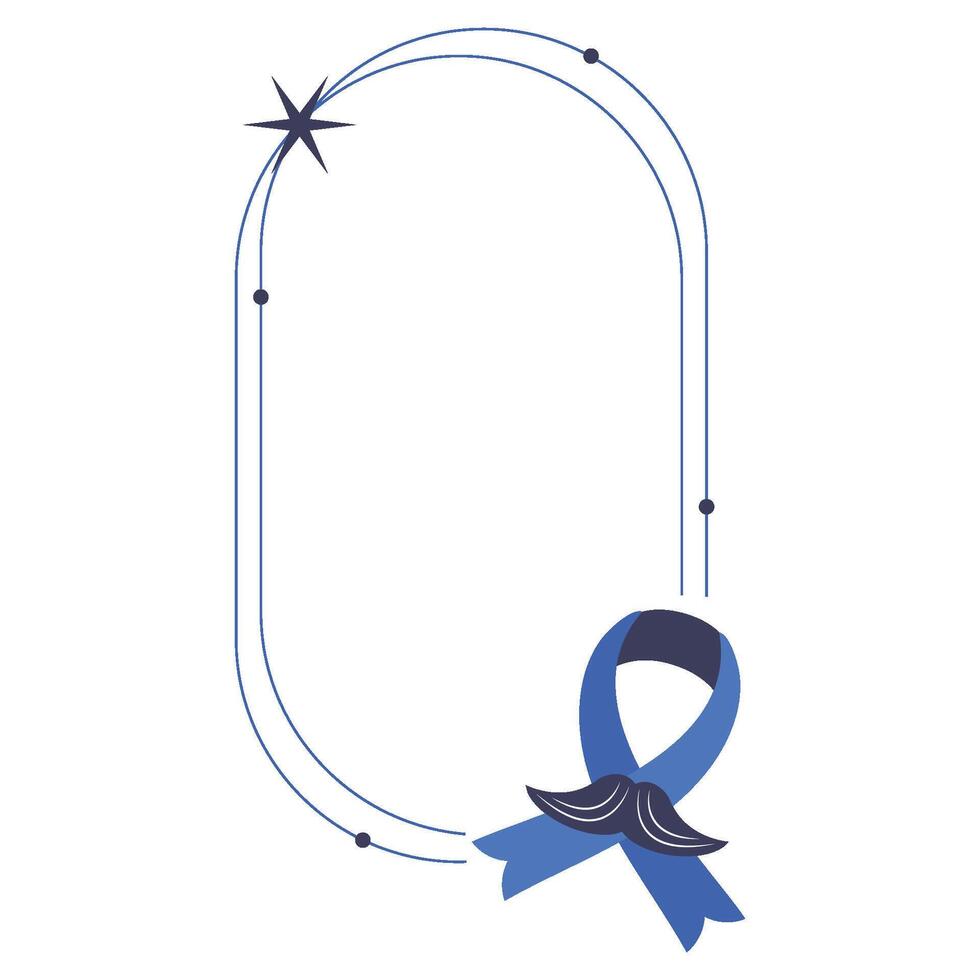 movember lineal frame vector