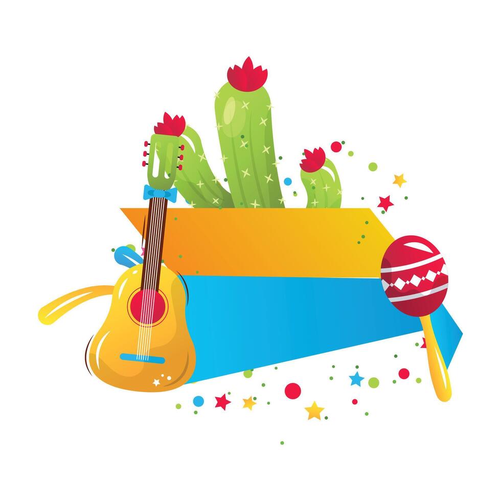 festa junina illustration label vector