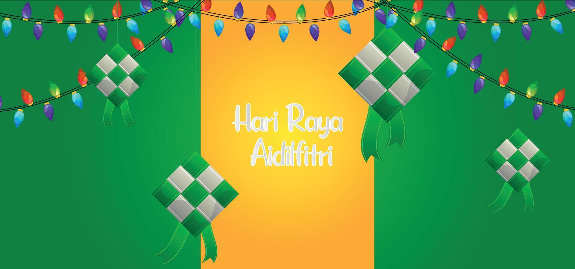 hari raya aidilfitri vector