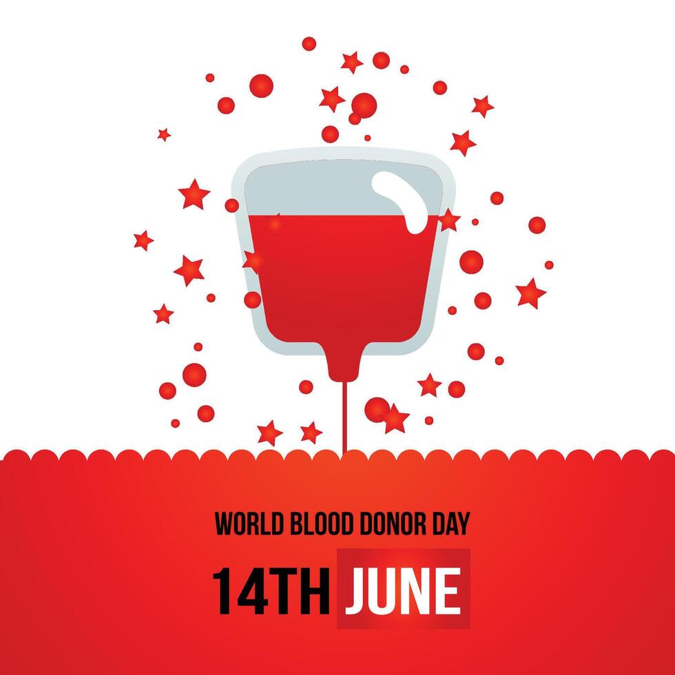 Banner design World blood day vector