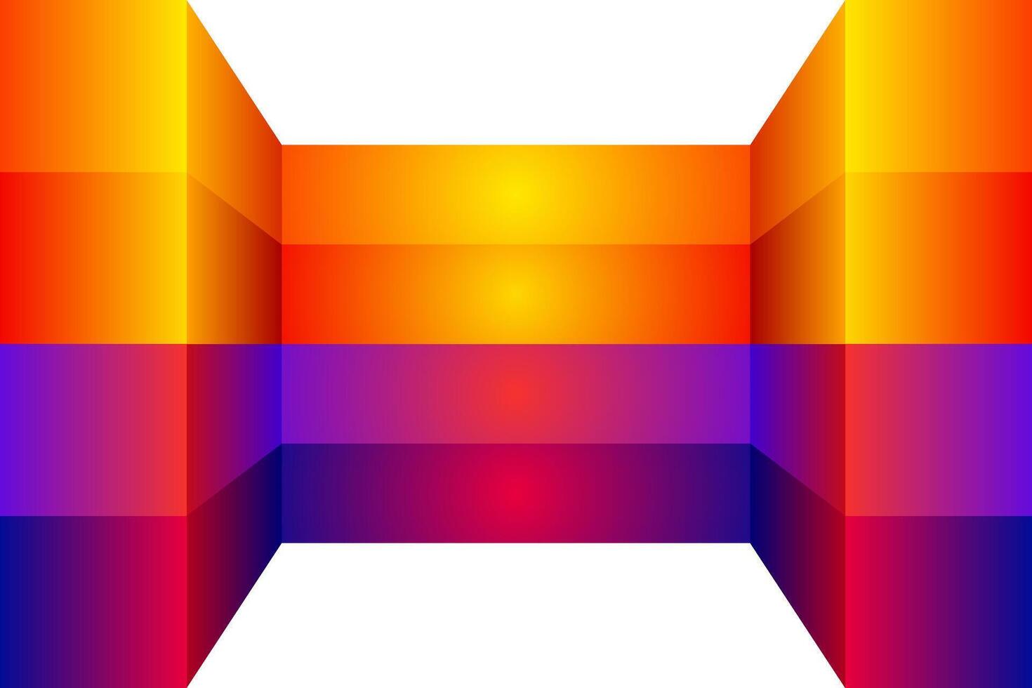 the vibrant orange and purple background featuring textured shine lines and abstract rectangle image and use it as your wallpaper, poster and banner design vector