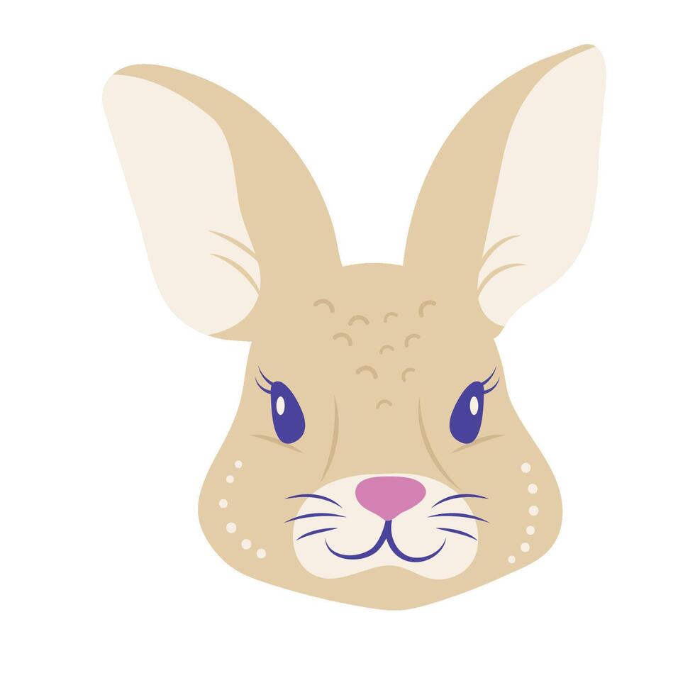 flat icon cute rabbit vector