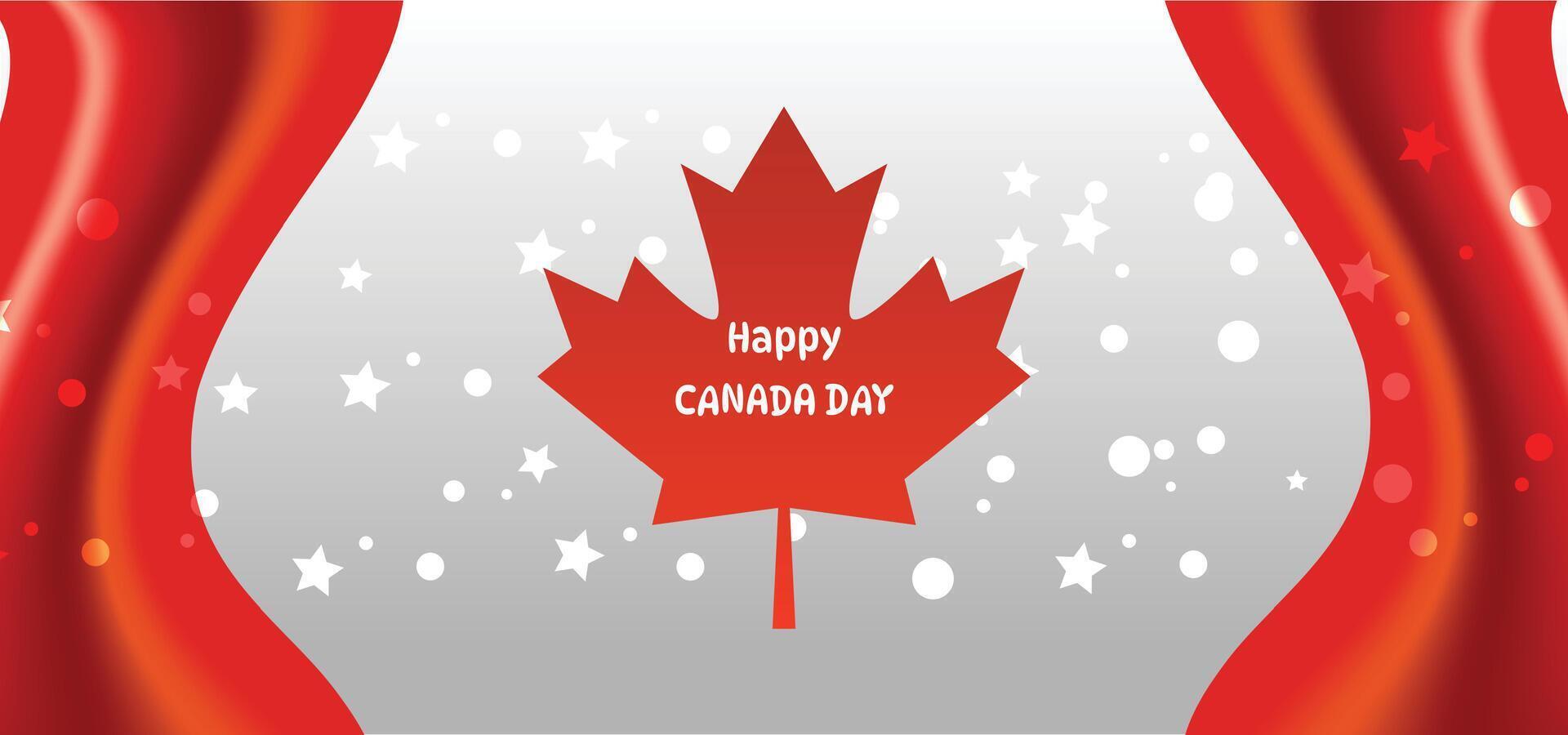 canada day hat with flag backgrounds vector