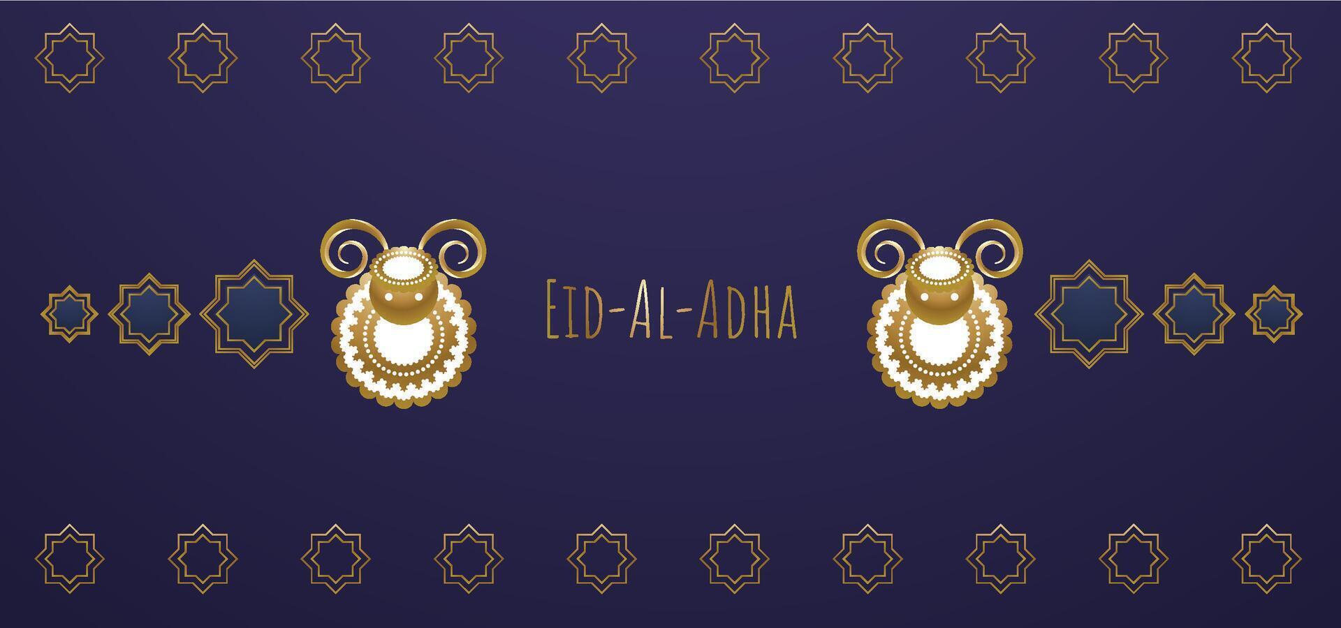 Eid al Adha dark backdrop vector