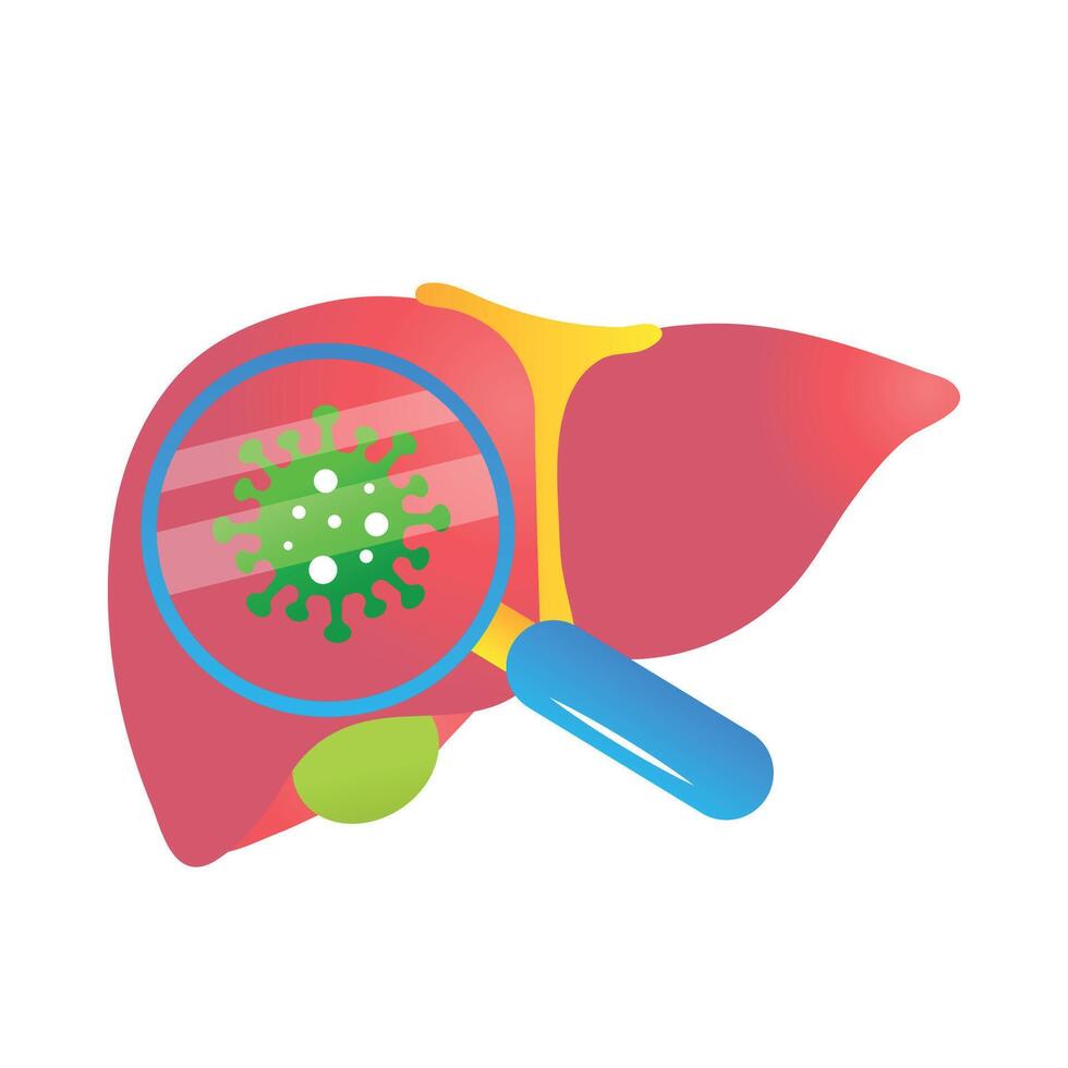 cartoon illustration world hepatitis day vector