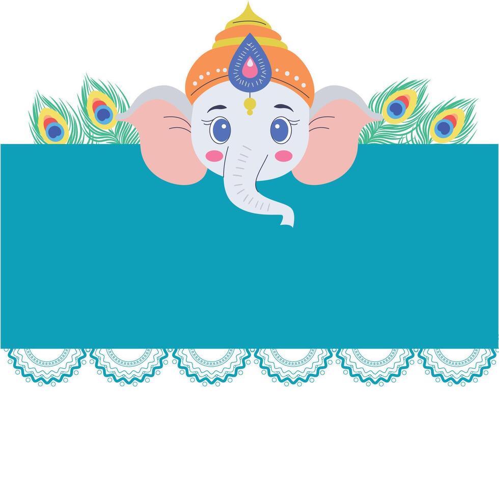 Indian god Ganesh vector