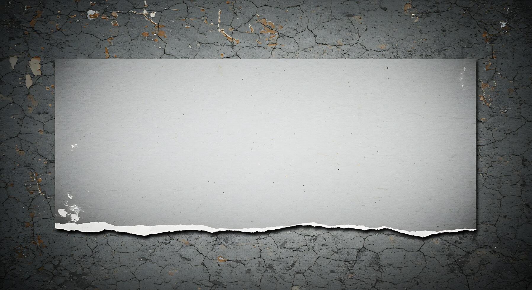 A piece of paper on a grunge wall photo