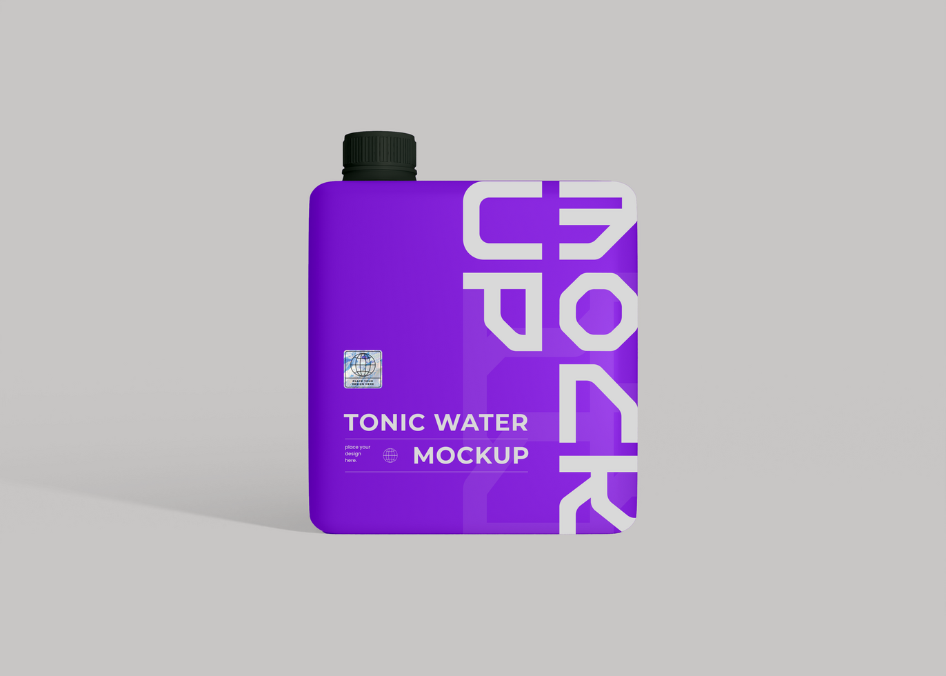 Tonic Mockup Cap and Label psd