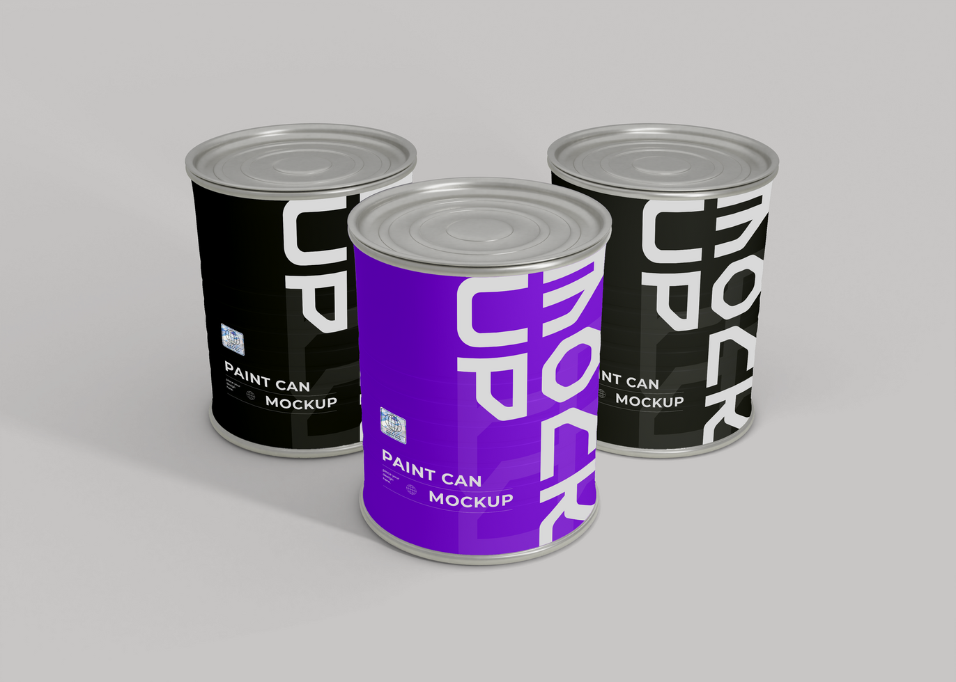 Paint Bucket Mockup for Branding Logo psd