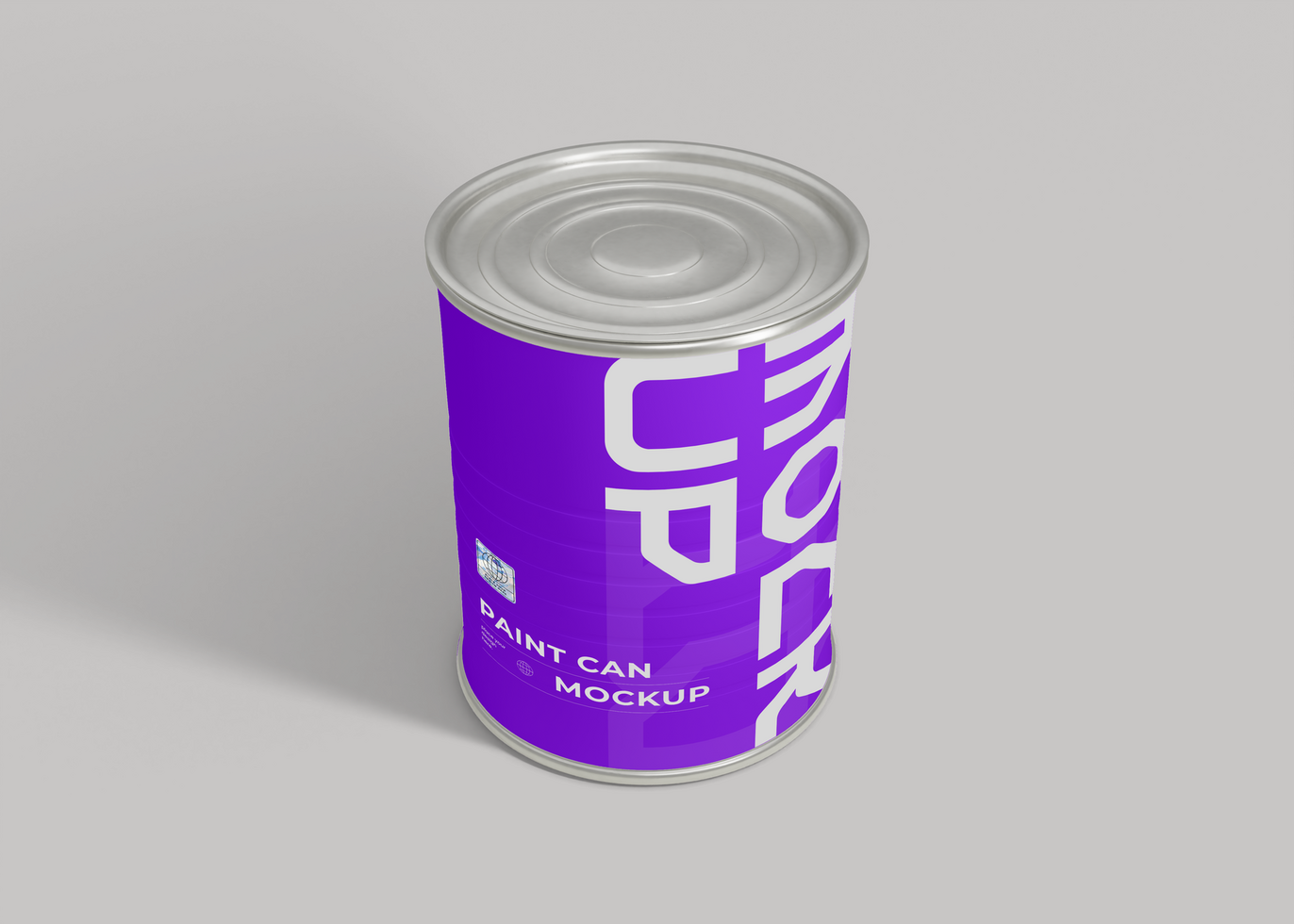 Paint Can Mockup Editable Branding Scene psd