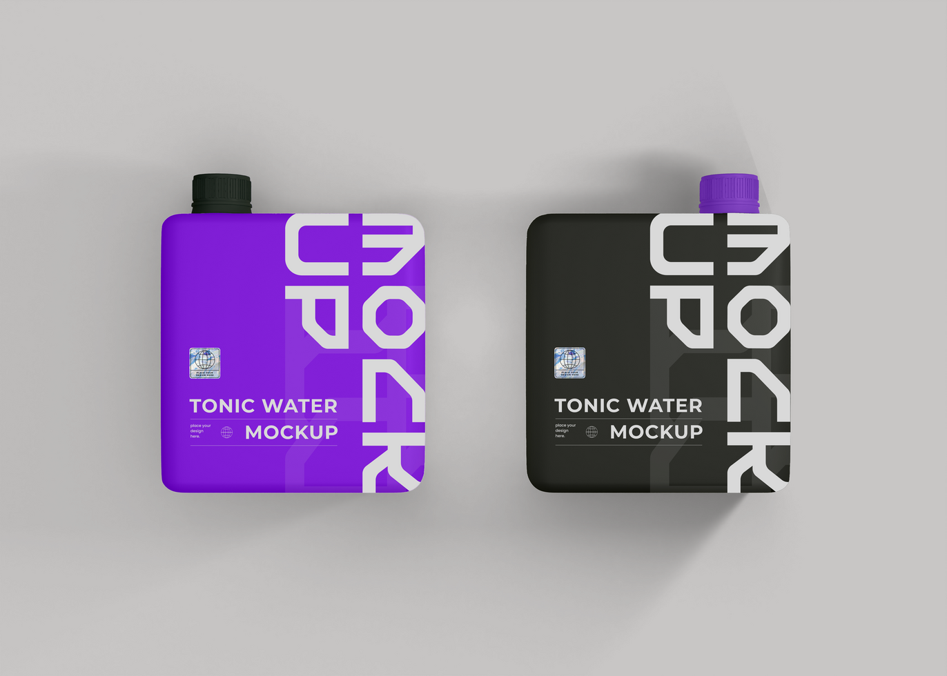 Tonic Bottle Mockup psd