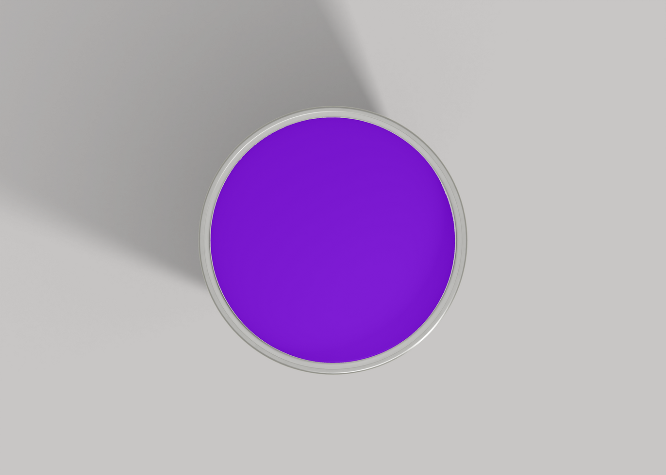 Open Paint Can Mockup with Editable Paint Color psd