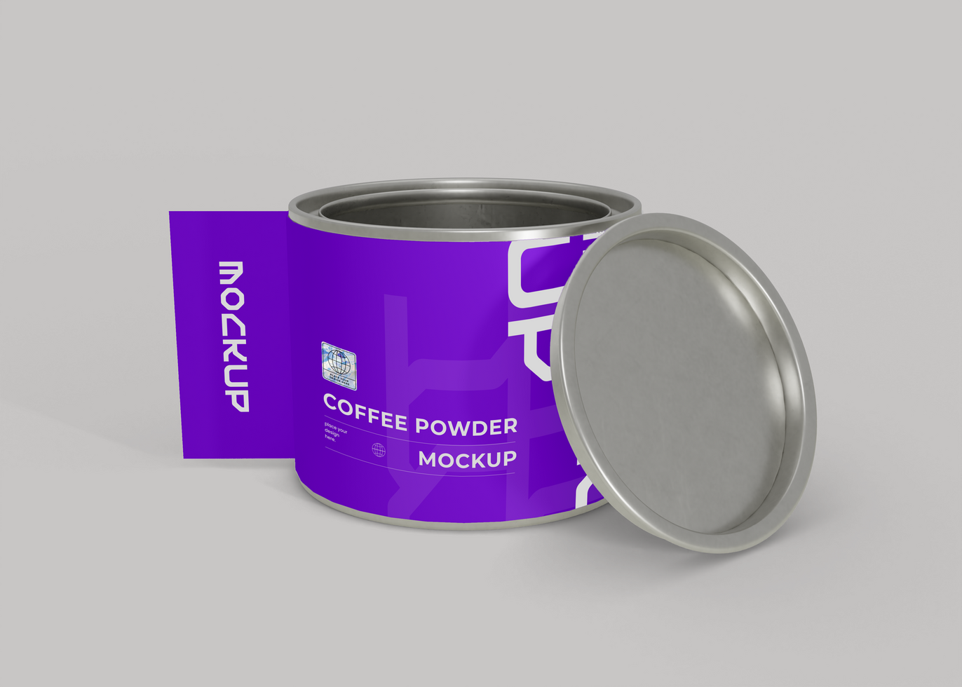 Coffee Powder Can Mockup for for Branding psd