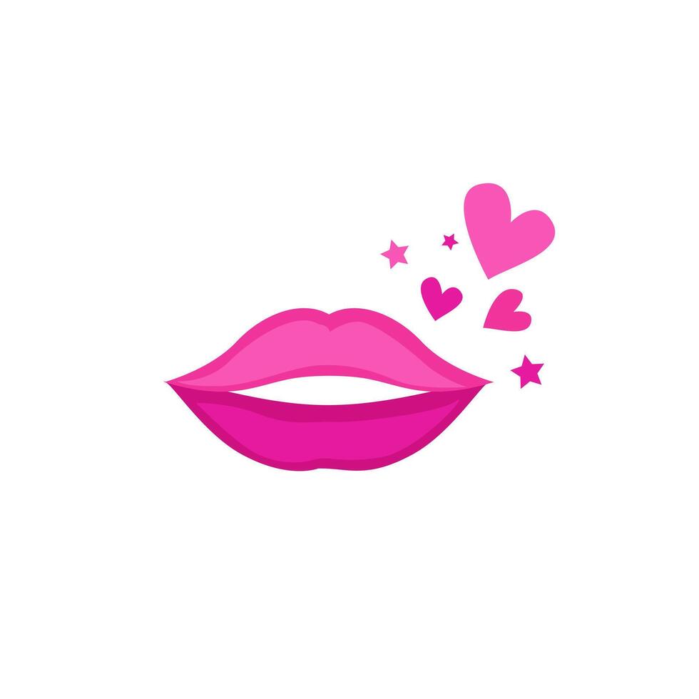 Kiss love icon symbol design vector
