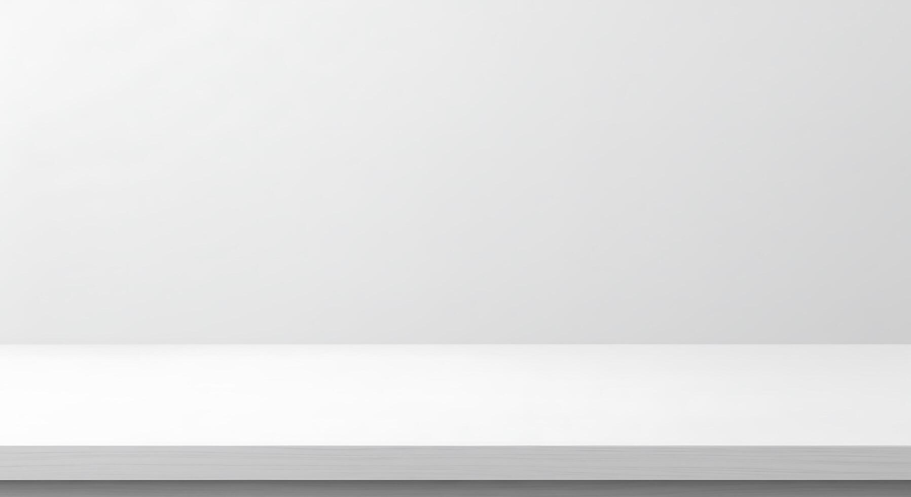 Empty white shelf with copy space on a white background photo