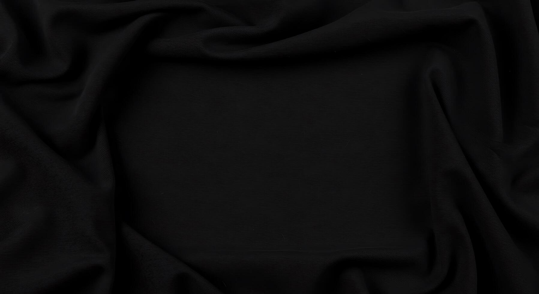 Black fabric background with a square frame photo