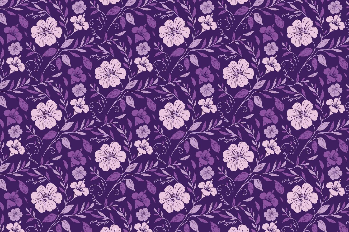 cotton flower and rose design in single line sketch style for fabric home textile kitchen wrapping and pillow use vector