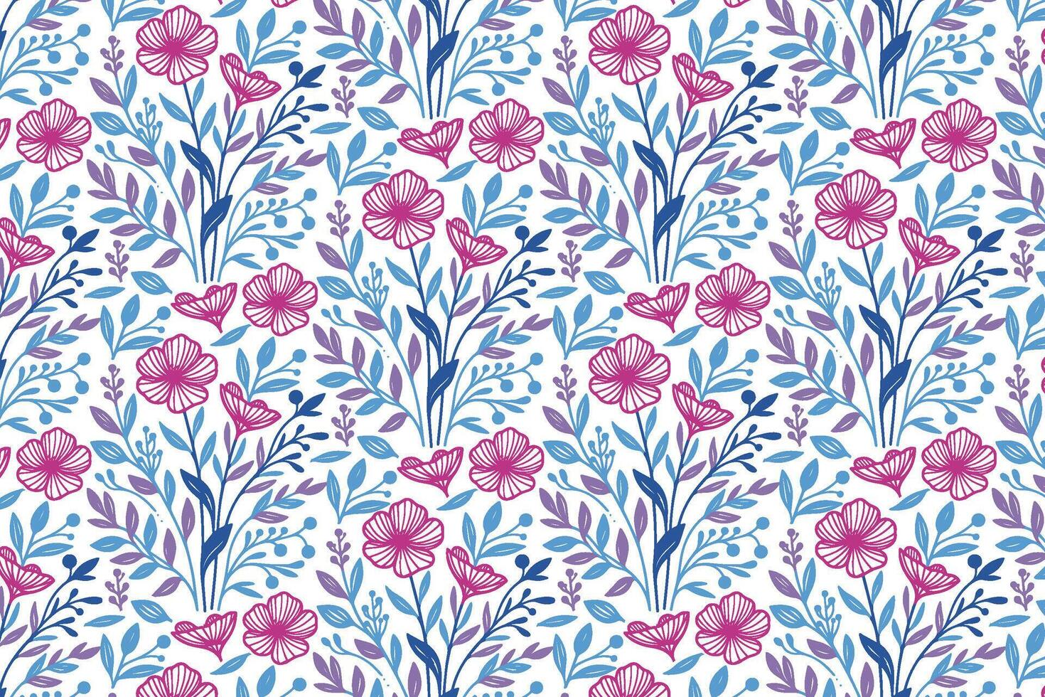 fashion wrapping floral cotton motif, hand drawn outline sketch texture, modern textile print pattern, pillow cover line art inspiration, fabric design artwork vector
