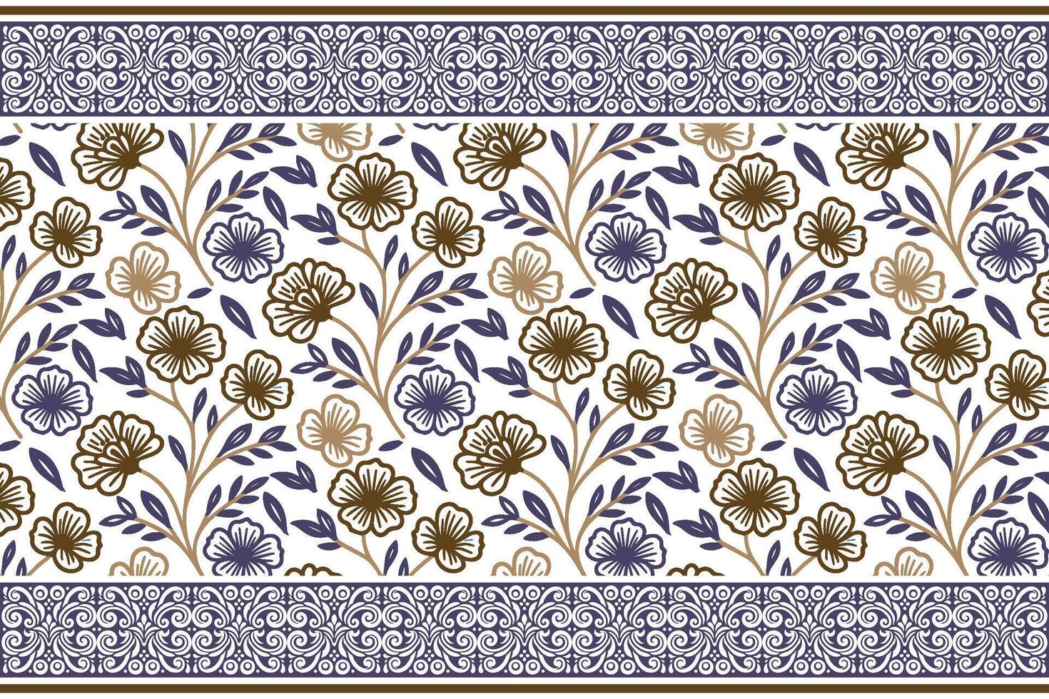 rose floral sketch pattern motif, border cotton embroidery design, one line textile fabric print, wrapping texture idea, modern pillow cover art vector