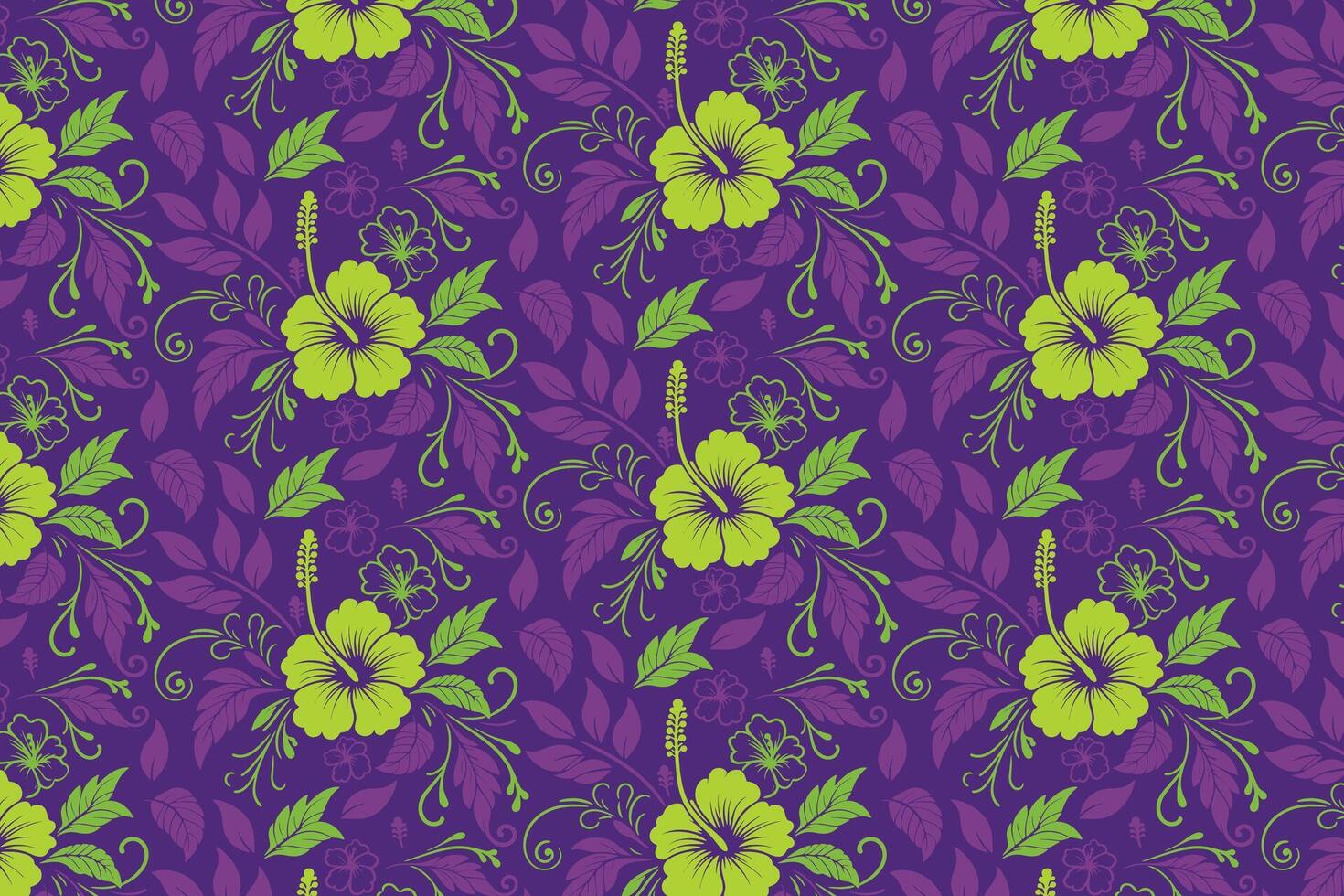 continuous floral repetition featuring rose sketches and cotton flower line art for surface print textile and kitchen wear vector