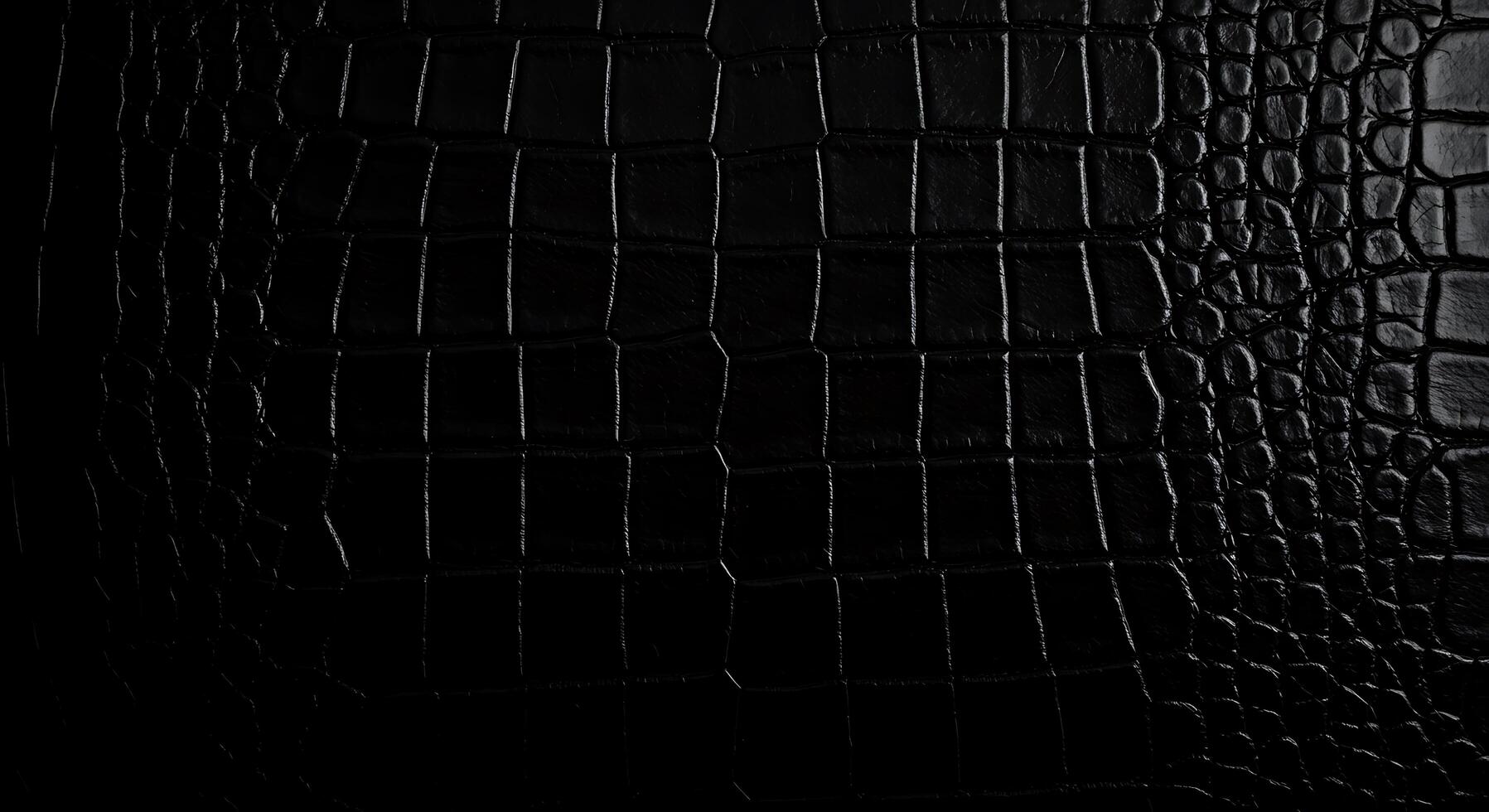 Black crocodile skin texture background photo