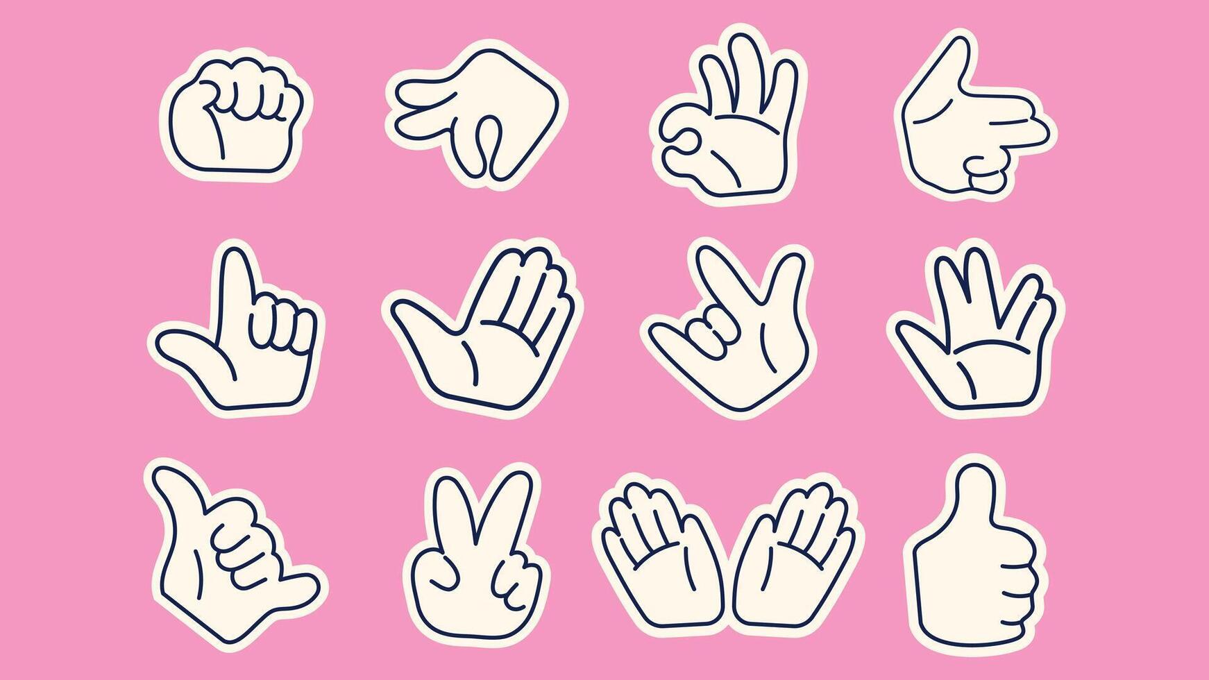 minimal linear icons and hand drawn gesture illustrations in a modern abstract style, perfect for posters, logos, prints, and social media stickers. vector