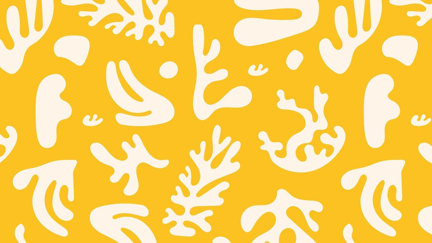 Hand drawn repeat with funky curved lines and cute flowers perfect for wrapping paper, apparel prints, and sunny holiday vibes. vector