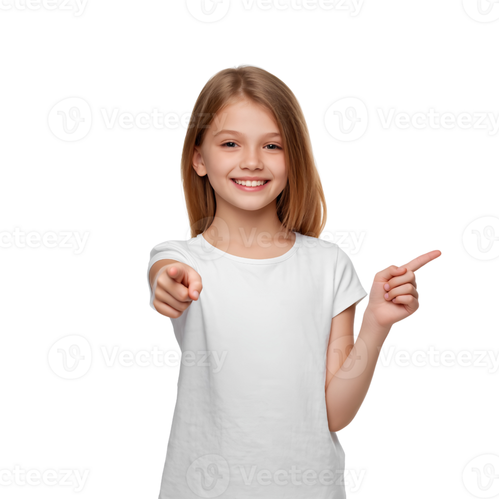 Enthusiastic young person gesturing to the left with a grin. png