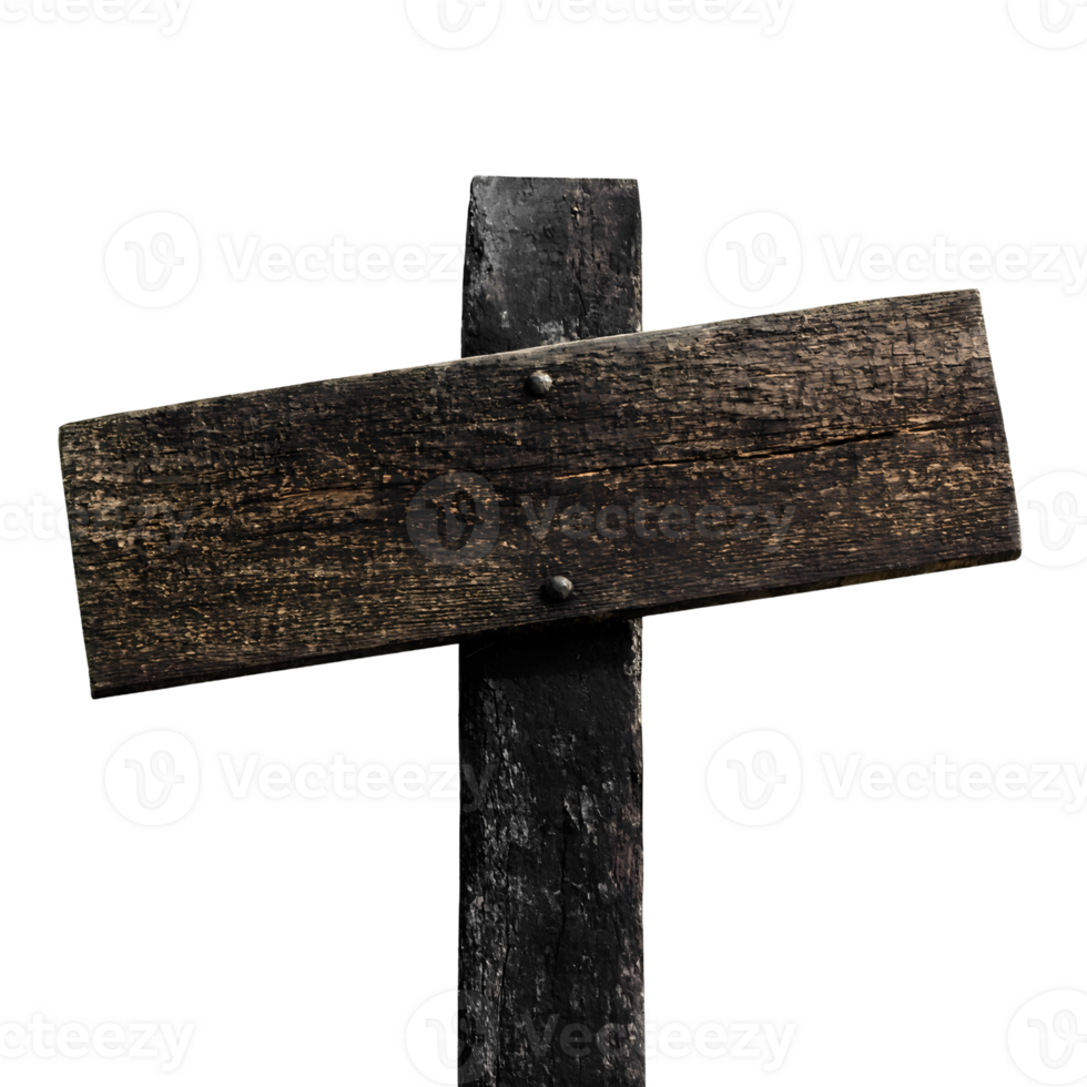 Distressed plank signage with a coarse surface, splintered corners, and handcrafted motifs. png