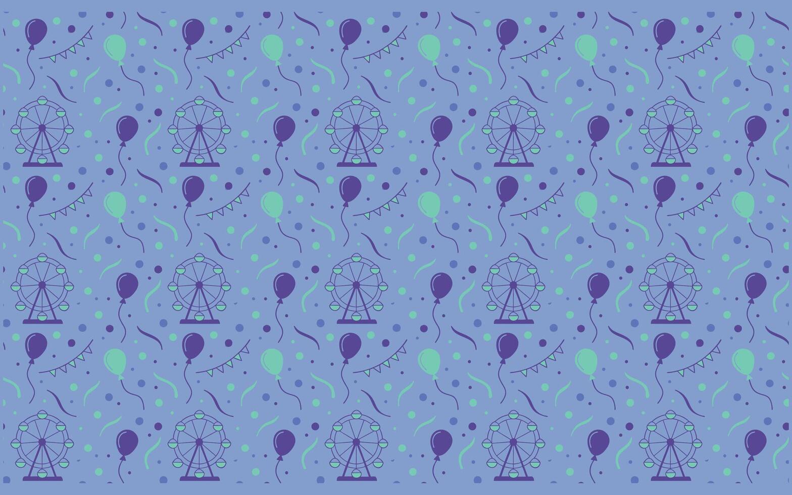 Vibrant Celebration Balloon and Glitter Seamless Pattern, Exciting Colorful Glitter and Party Pattern Design vector