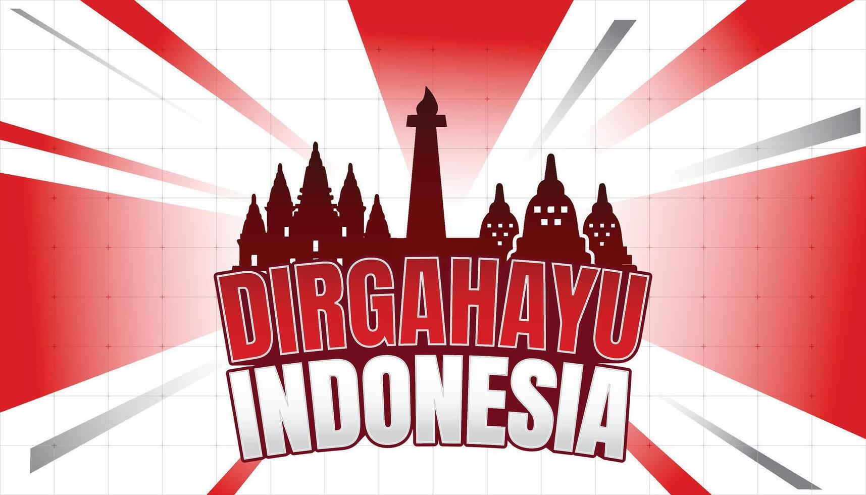 Dirgahayu Indonesia, Indonesia Red and white Background, Kemerdekaan Indonesia Background vector