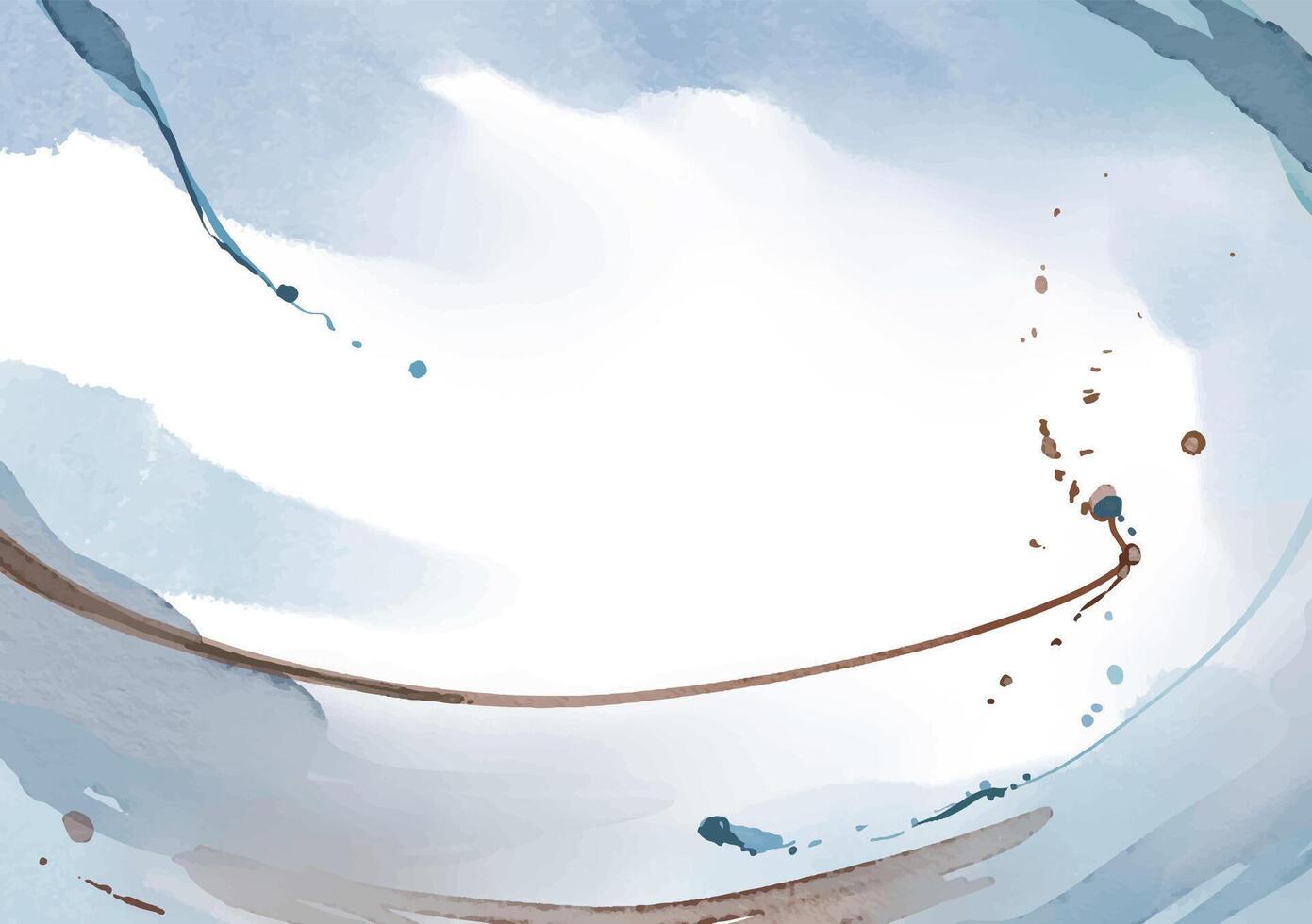 Blue watercolor abstract background vector