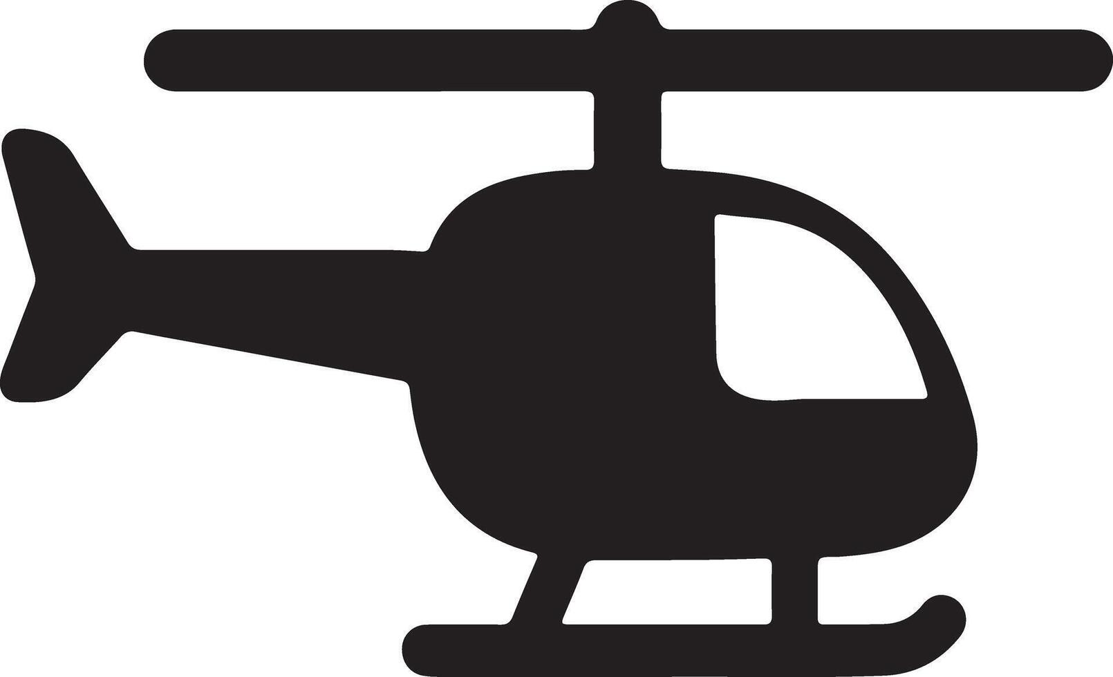 Helicopter Silhouette Art vector