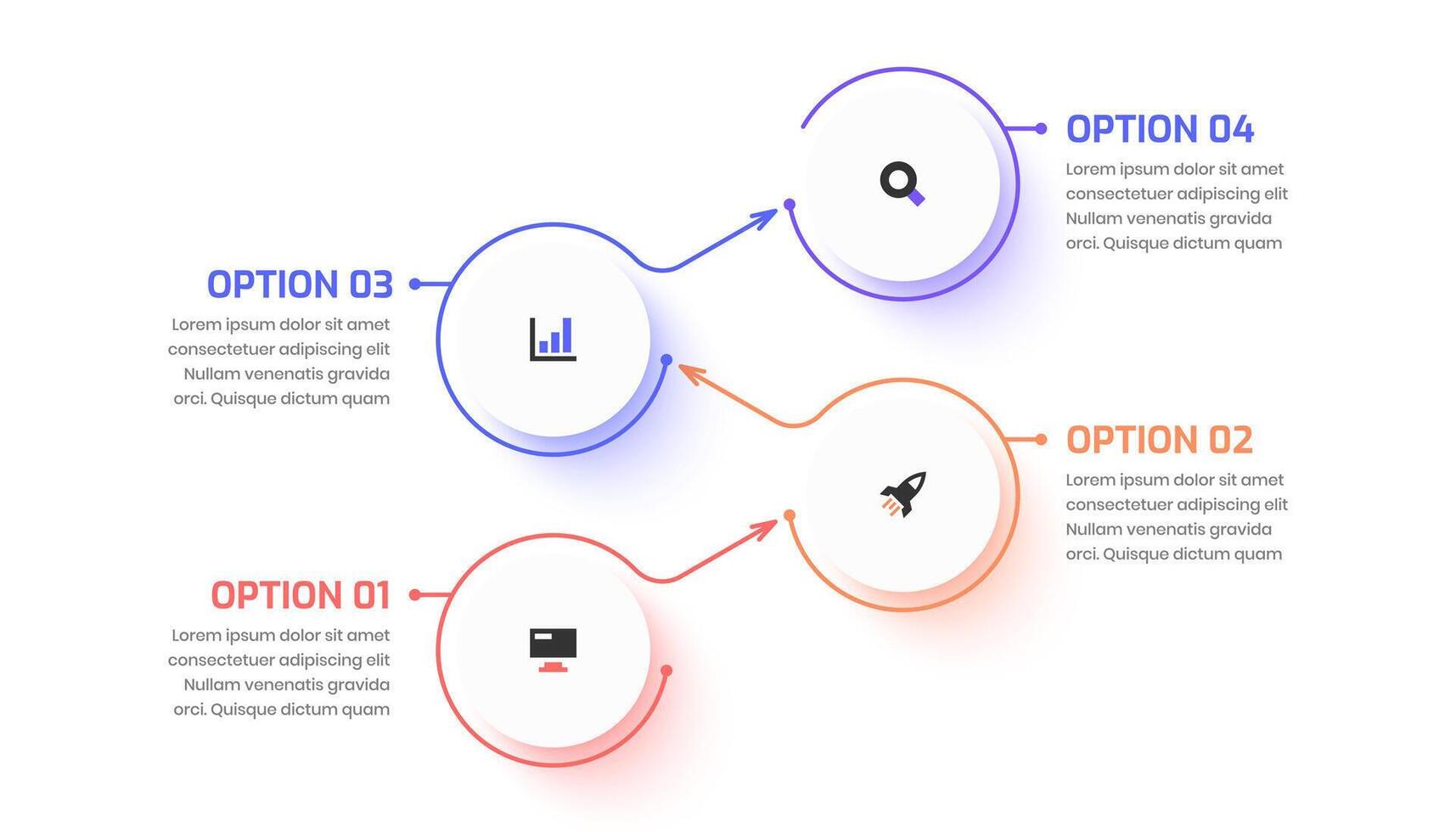 Minimal Business Infographic Design with Thin Line, Circle Label, Icon and Three Option. Suitable for Workflow, Diagram, Chart, Presentation vector