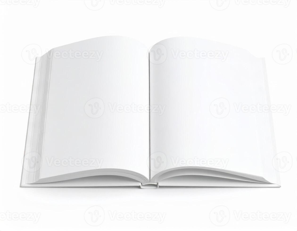 Book with empty pages mockup template photo