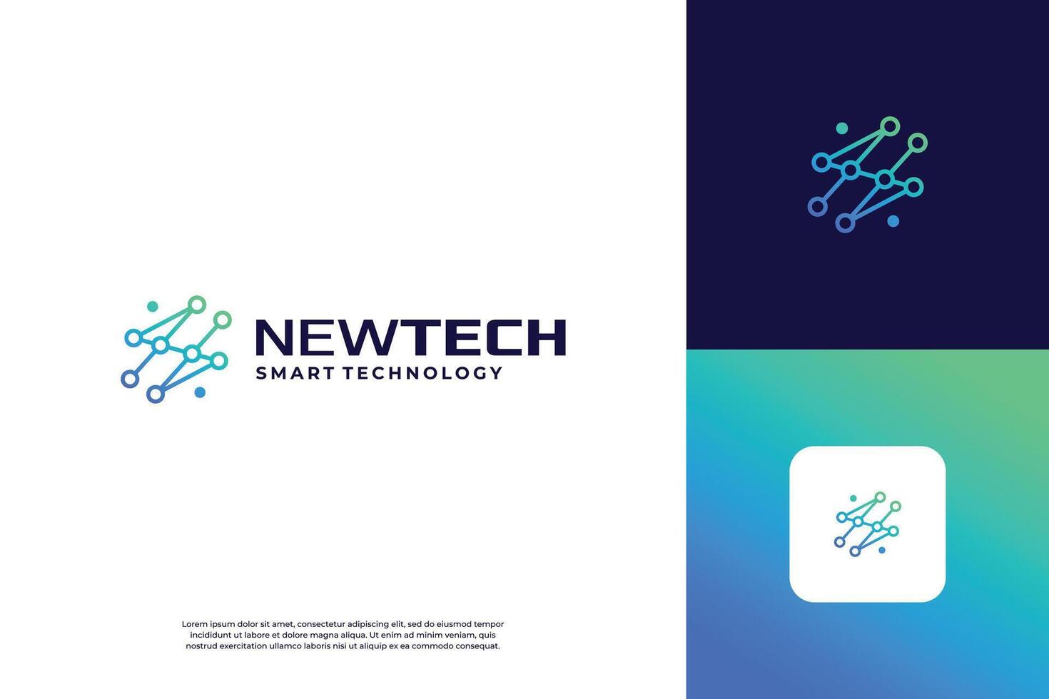 Letter S tech connection logo design vector
