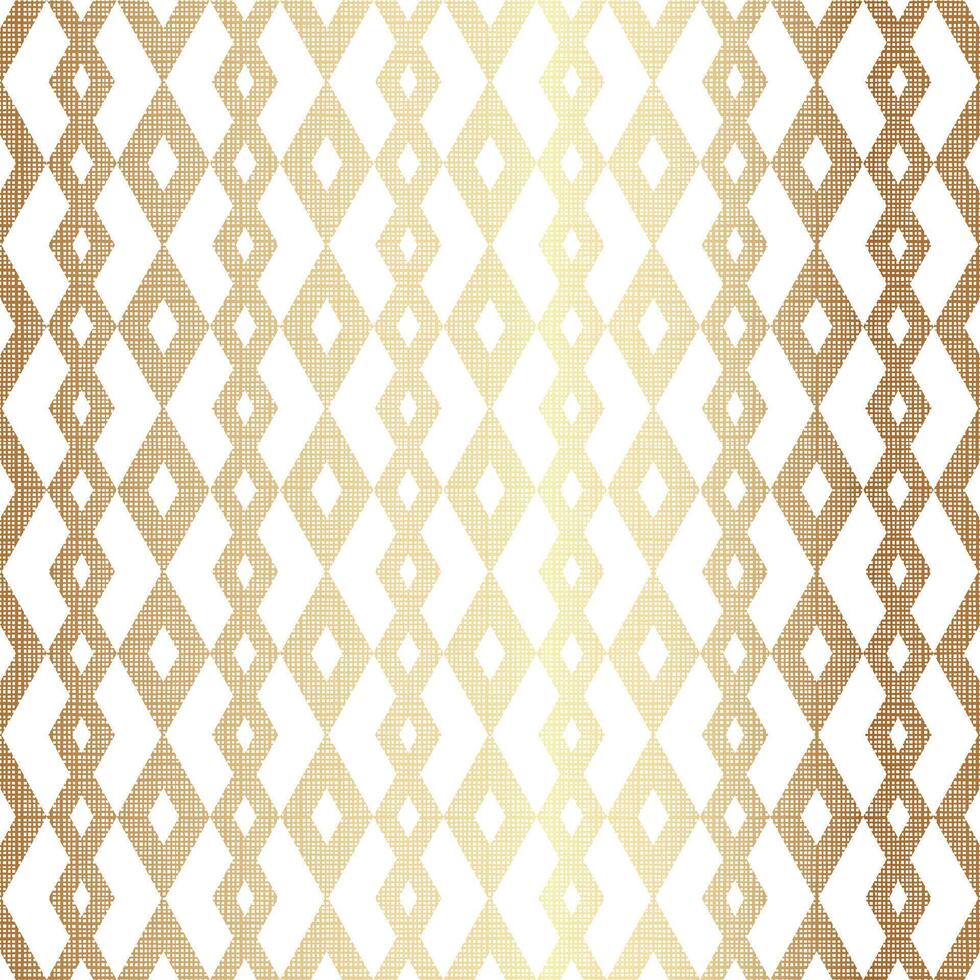 White Gold Geometric Rhombus Seamless Pattern Design Background in Elegant Style vector