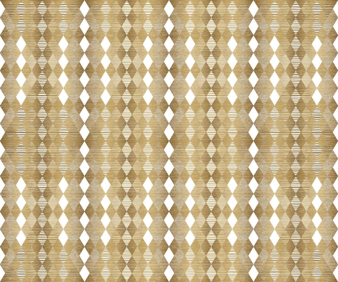 Gold Geometric Premium Rhombus Seamless Pattern Design on Background vector