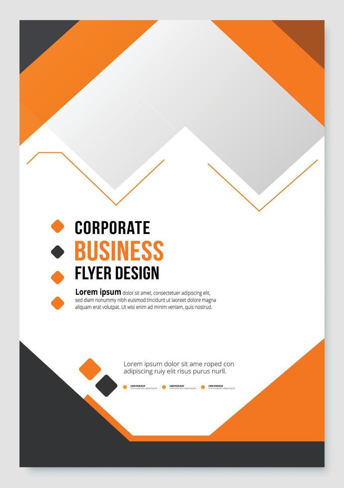 Modern business flyer template. vector