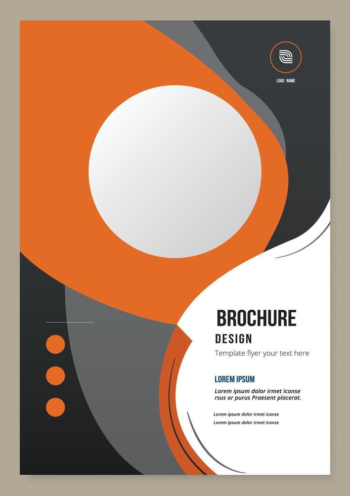 Corporate identity template with business card vector
