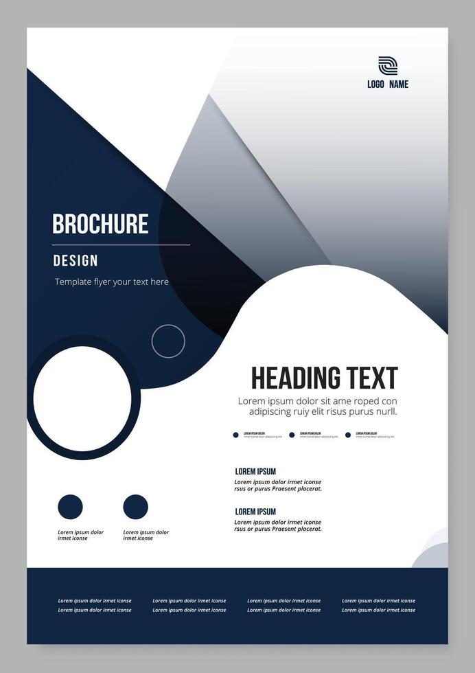 Template with business card vector
