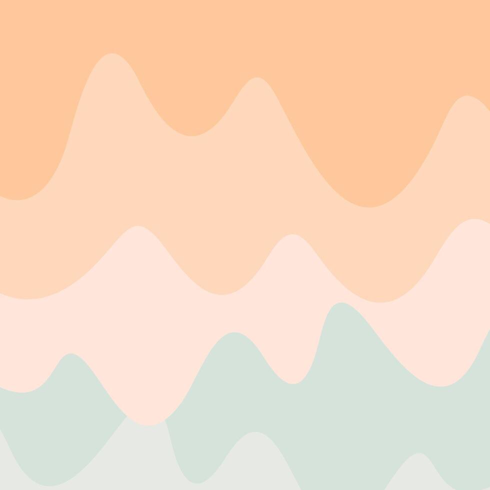 Abstract wave background with five color vector