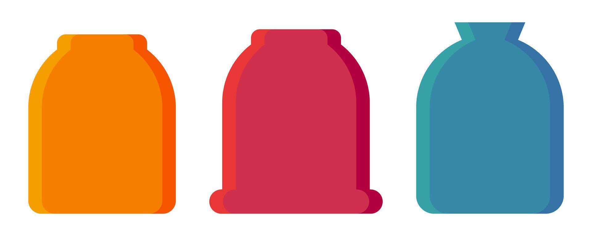Minimalist Colorful Pot vector