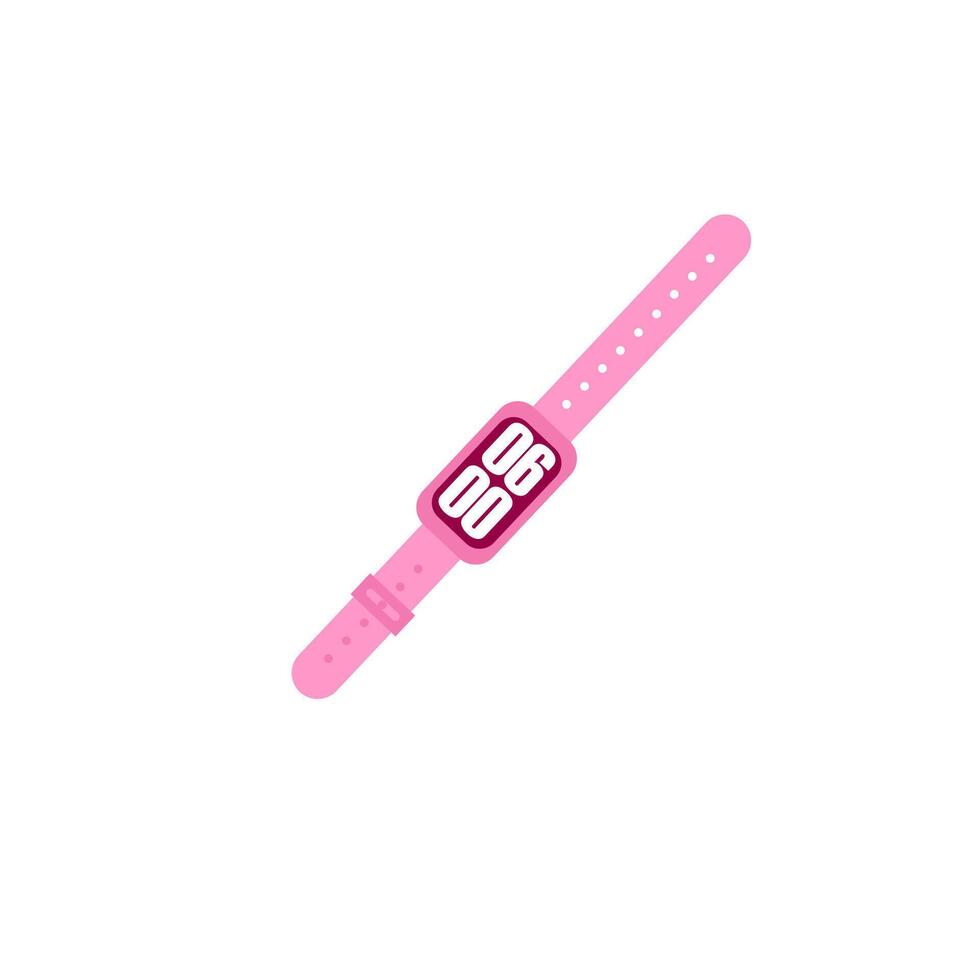 modern smartwatch with a sleek design on a white background vector
