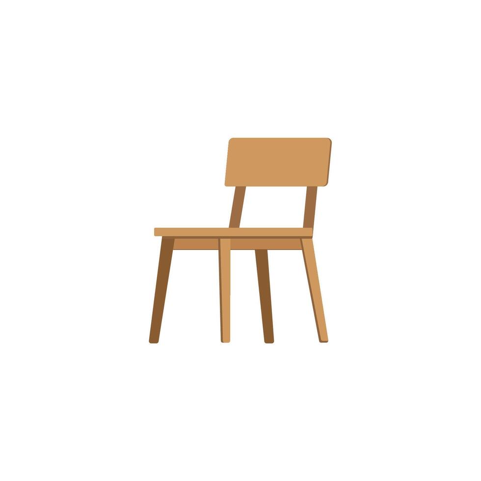 illustration of a wooden chair vector