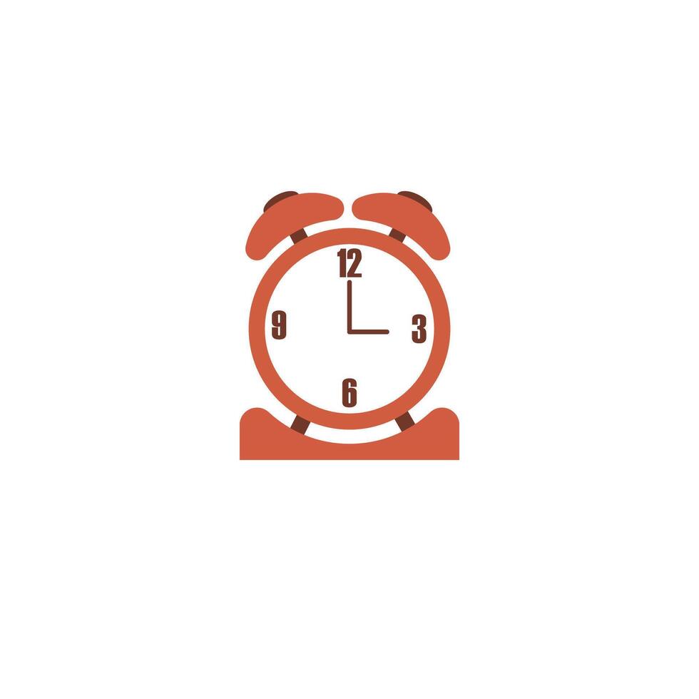 Alarm Clock Icon in Flat Style vector