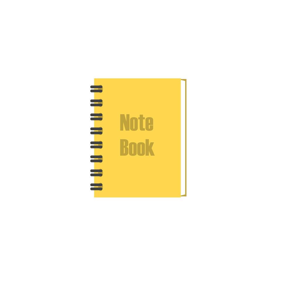 illustration of a minimalist notebook vector