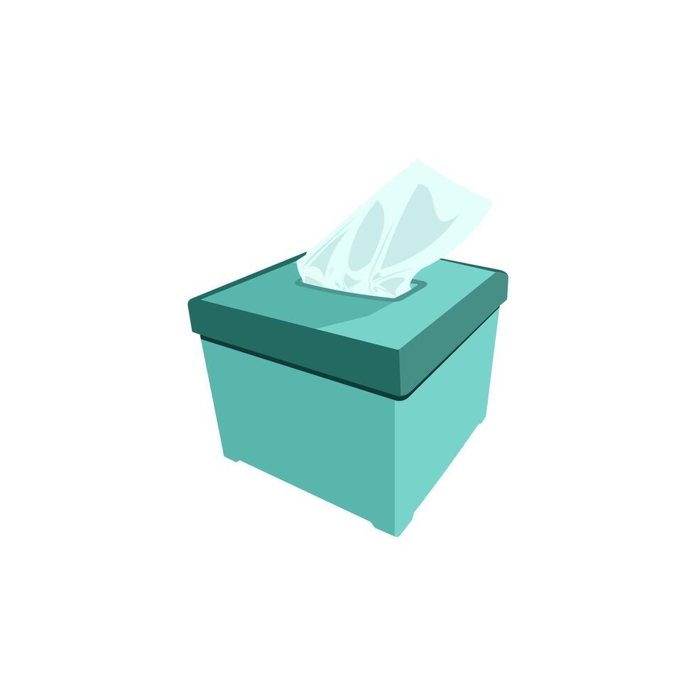 illustration of a tissue box with a simple and modern design vector